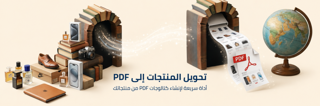 اداة جميلة لتحويل منتجات المتجر الإلكتروني إلى ملف pdf