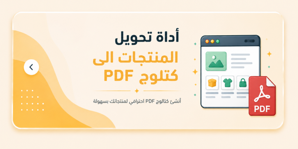 اداة تحويل المنتجات الى كتلوج pdf مجانية واحترافية